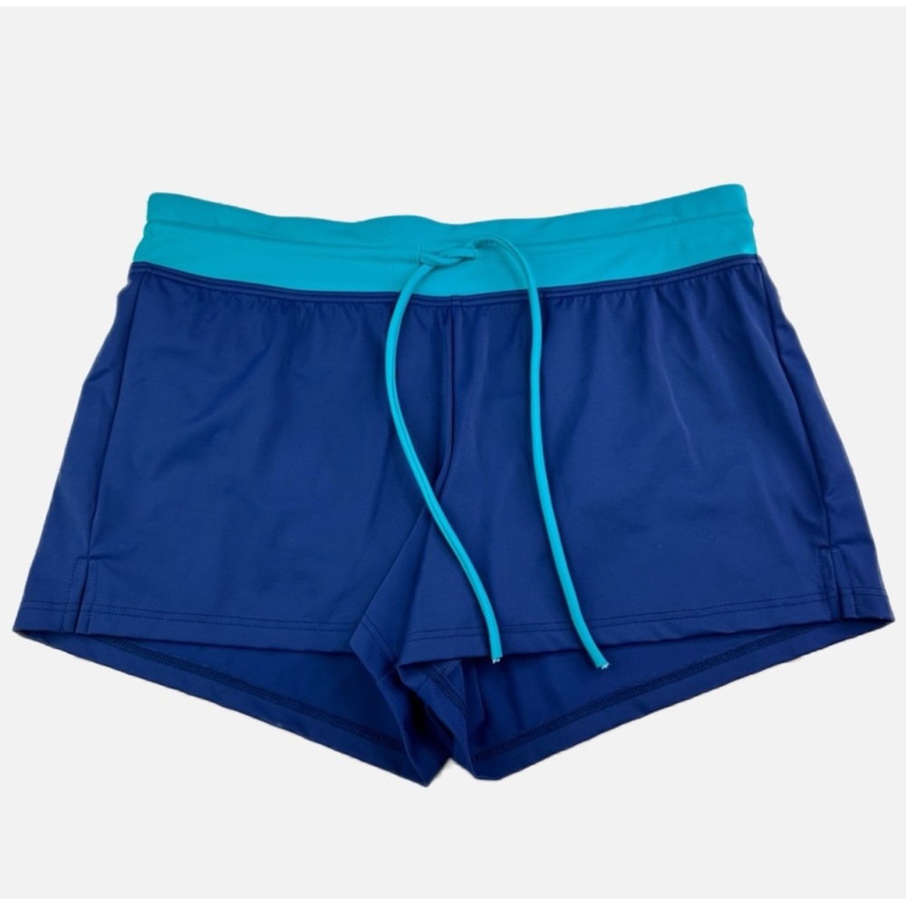 Title Nine Wahine Swim Activewear Paddle Board Shorts - Blue & Aquamarine